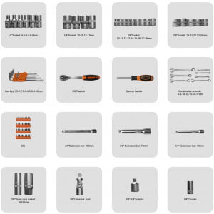 VonHaus 90-delni set ročnega orodja