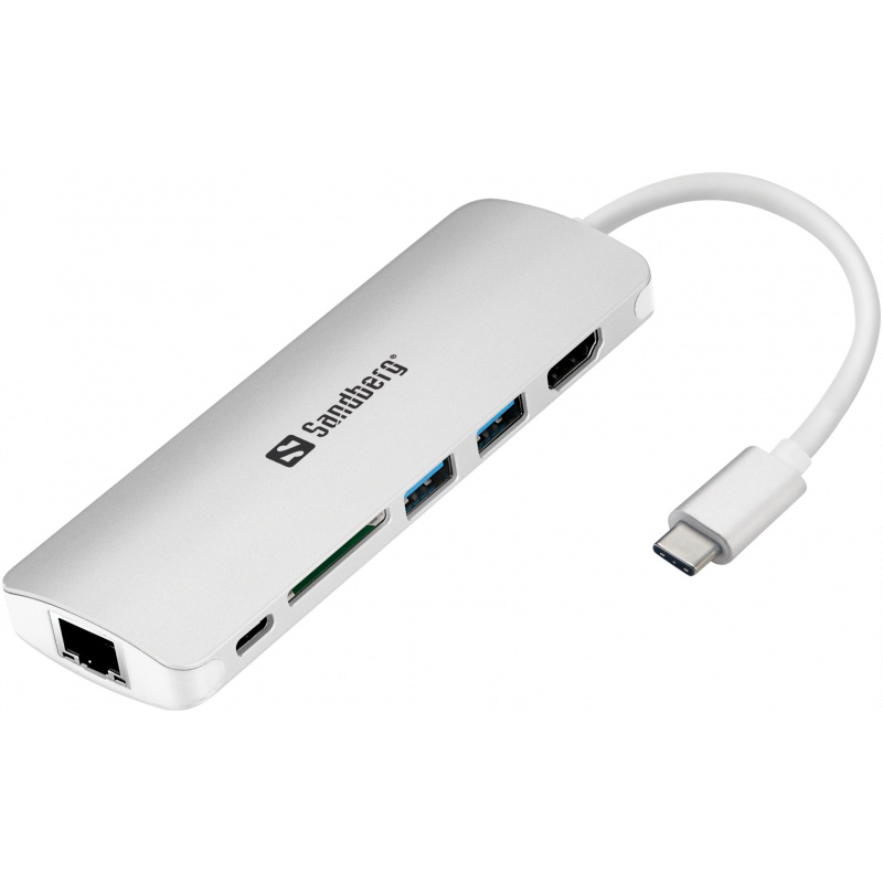 Sandberg USB-C Dock HDMI + LAN + SD + USB