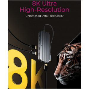 Icybox IB-DK4060-CPD priključna postaja s trojnim video izhodom