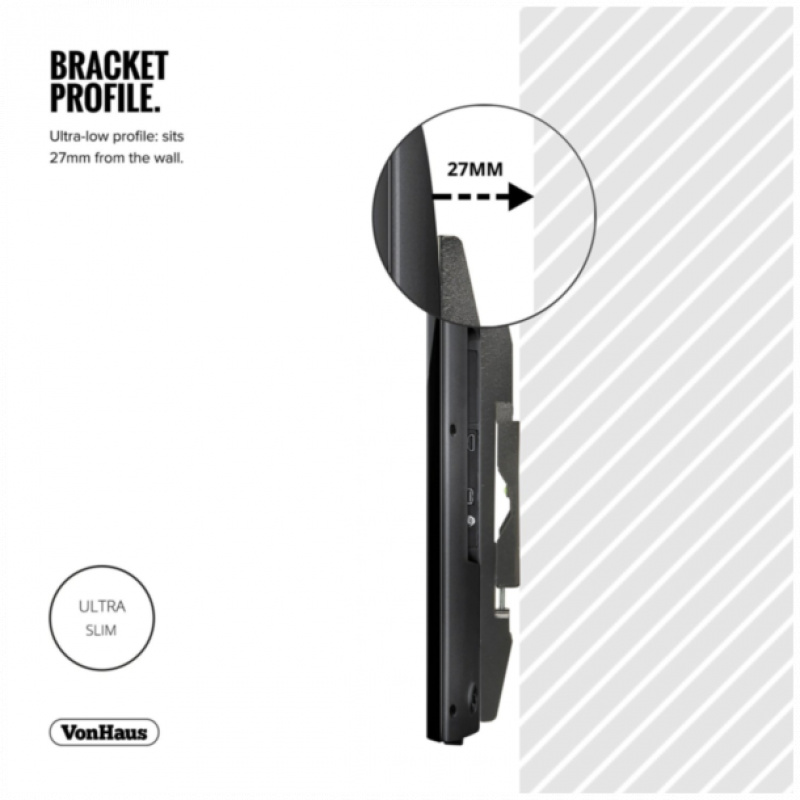 VonHaus 15-42'' fiksen TV stenski nosilec do 40kg, Amazon best seller - Image 3