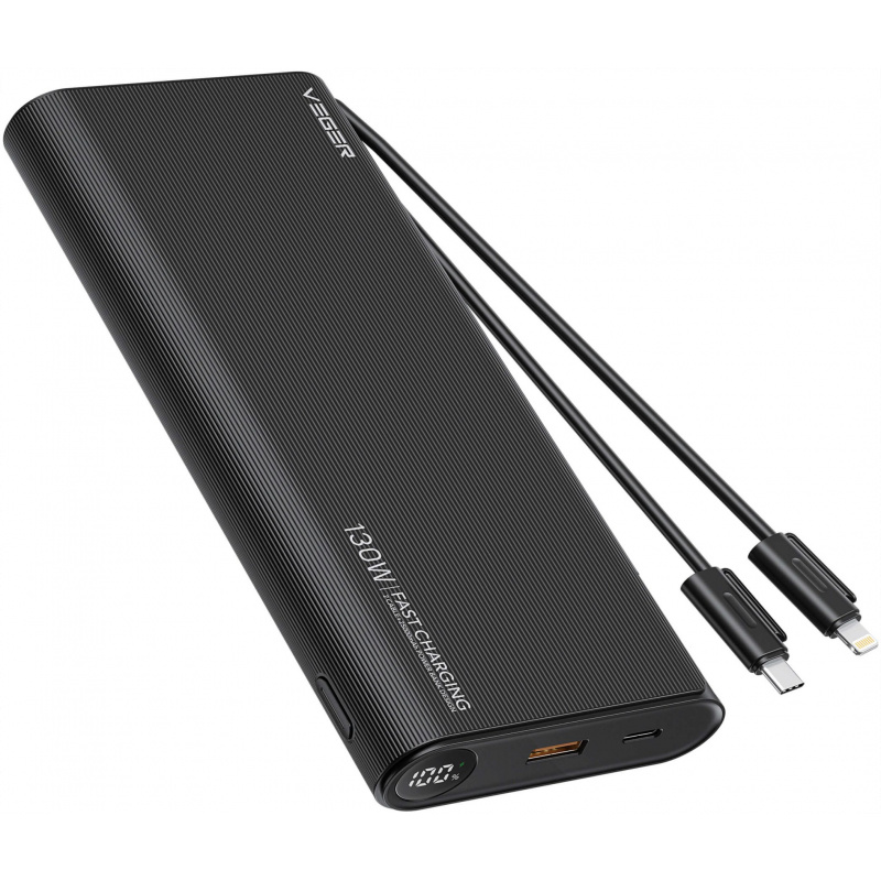 VEGER prenosna baterija TC130 25000 mAh, črna - Image 3