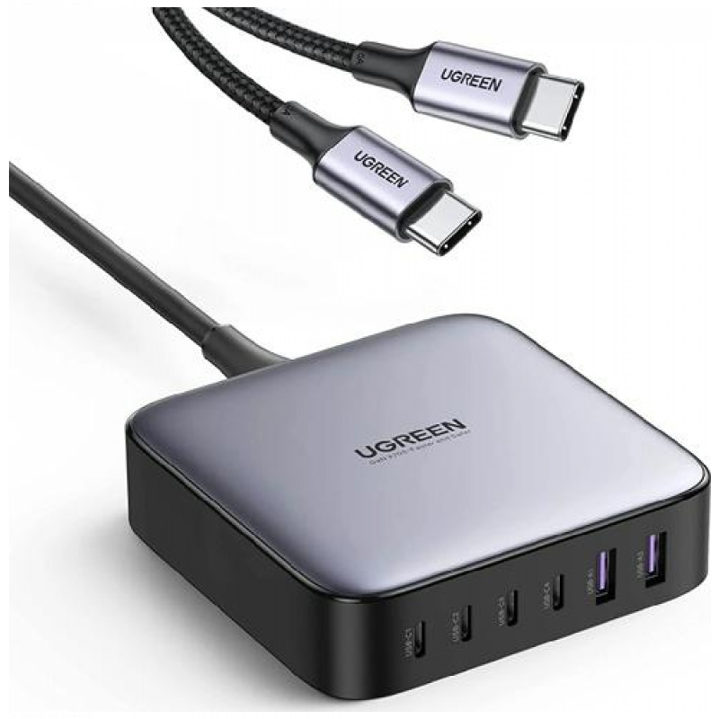 Ugreen 2x USB-A in 4x USB-C 200W GaN II hitri polnilec - box