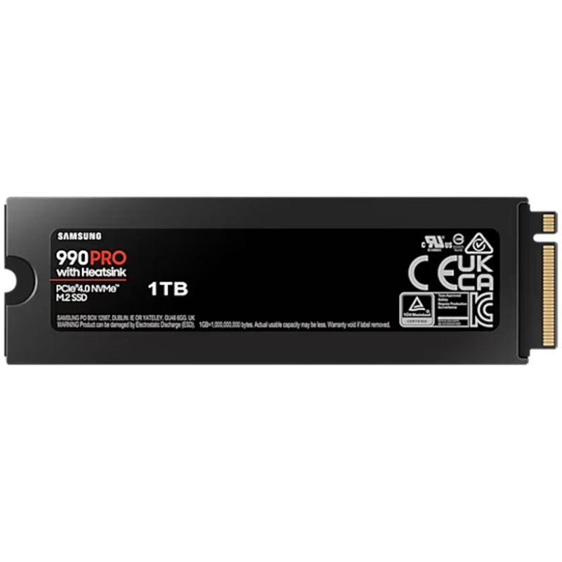 Samsung 990 PRO HeatSink SSD 1TB M.2 80mm PCI-e 4.0 x4 NVMe