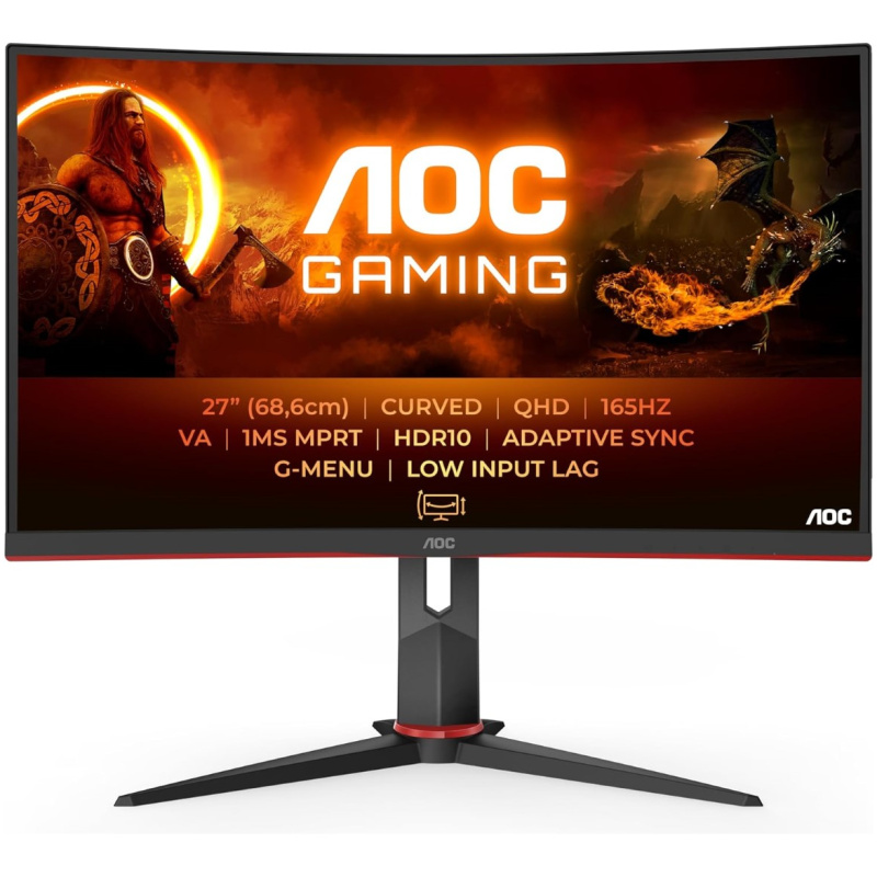 AOC CQ27G2S 27'' 165Hz QHD ukrivljen gaming monitor