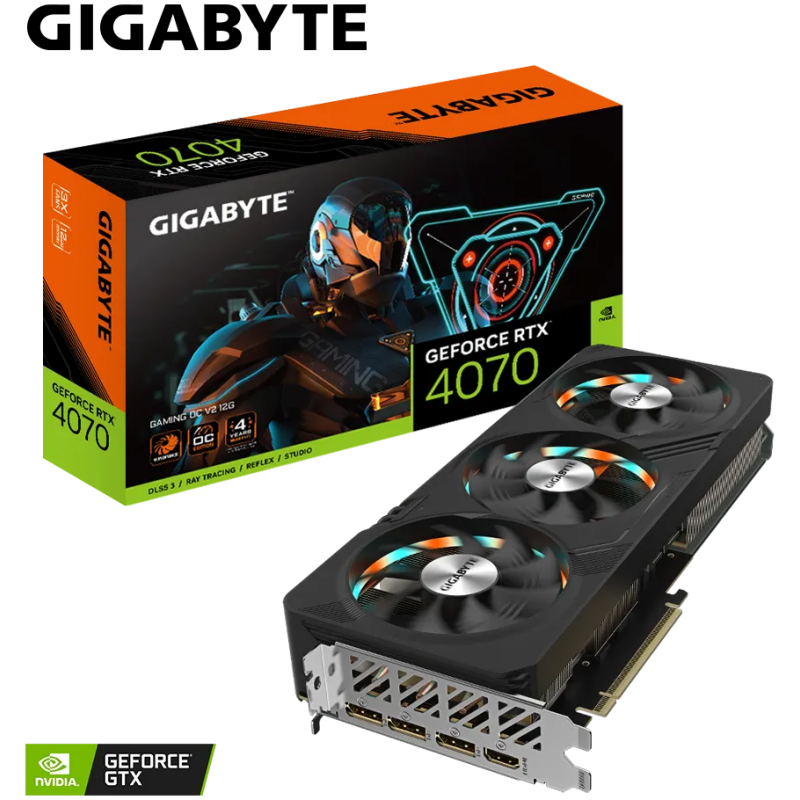 Grafična kartica GIGABYTE GeForce RTX 4070 GAMING OC V2 12G