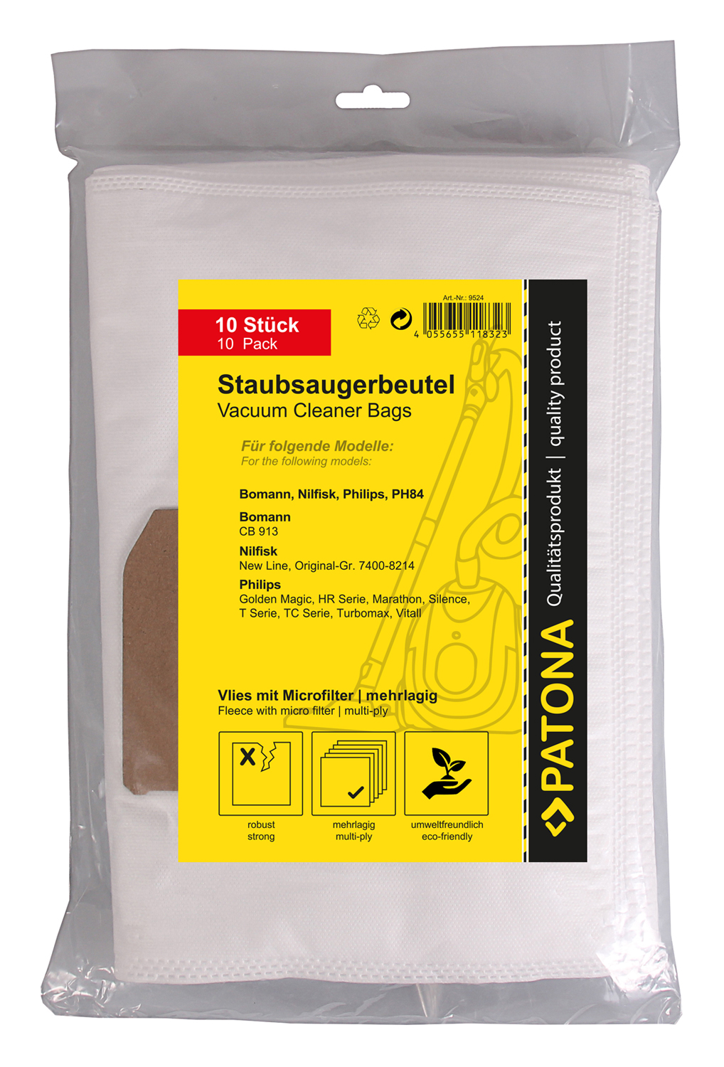 Vrečke za sesalnik Melitta PH 84, 10 kos - slika 6