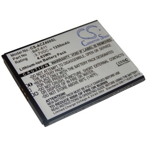 Baterija za Acer Liquid Z4 / Z140 / Z160, 1250 mAh - Image 2
