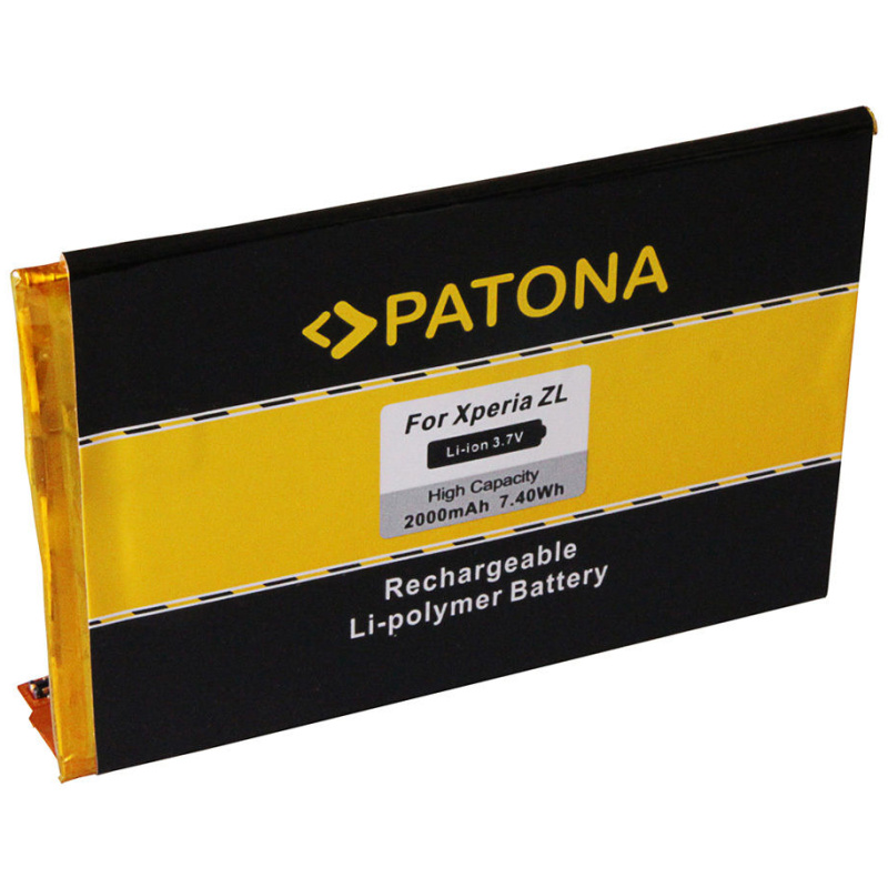 Opis:Nadomestna baterija je izdelana po zasnovi in tehnologiji nemškega proizvajalca Patona, kar zagotavlja odlično kvalitetoNajsodobnejša tehnologija omogoča veliko ciklov polnjenja in praznjenjaLi-Polymer celice so prijazne okolju, obenem pa zagotavljajo delovanje brez spominskega učinkaTermično stikalo ščiti baterijske celice pred pregrevanjem, prenapolnitvijo in kratkim stikomVisoka kapaciteta baterije, podaljšan čas delovanja pri mirovanju naprave, zelo počasno samopraznjenje100% kompatibilnost z originalno baterijoBaterijo polnimo z originalnim ali nadomestnim polnilcemCertifikati CE in ROHSOriginalne oznake:LIS1501ERPC1264-3476.1Primerno za:Sony:C6503, Calla DS, CN3, L35a, L35h, L35i, LT35a, LT35h, LT35i, Odin, Odin Gina, Odin Rimy, S39h, Xperia C, Xperia C6502, Xperia C6503, Xperia C6505, Xperia C6506, Xperia X, Xperia ZL, Xperia ZQLastnosti:Proizvajalec: PatonaVrsta: Li-PolymerNapetost: 3,7 VKapaciteta: 2.000 mAh (7,4 Wh)