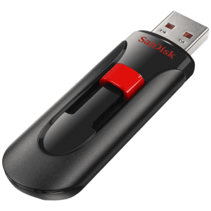 Sandisk Cruzer Glide 128GB USB 2.0 črno-rdeč spominski ključek
