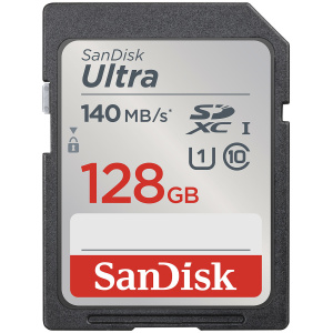 SanDisk Ultra 128GB SDXC spominska kartica 140MB/s