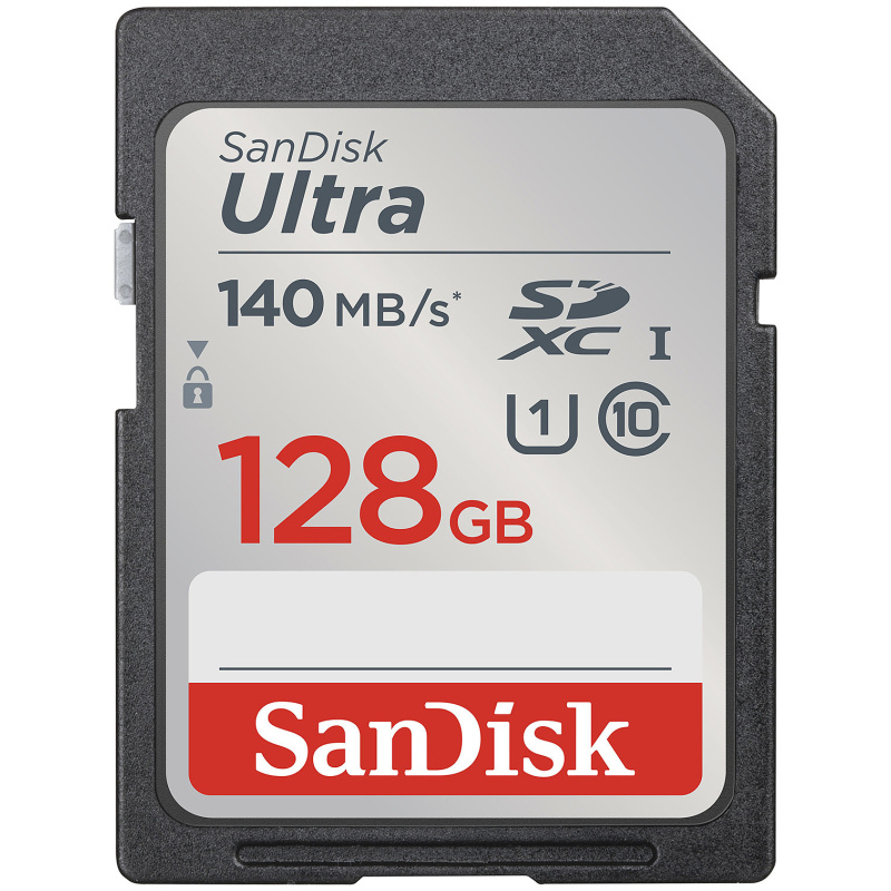 SanDisk Ultra 128GB SDXC spominska kartica 140MB/s
