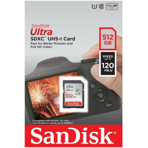 SanDisk Ultra 512GB SDXC spominska kartica 150MB/s