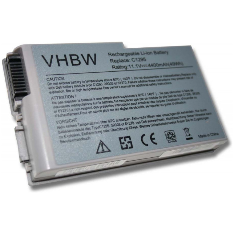Baterija za Dell Latitude D500 / D510 / D520 / D600, 4400 mAh - Image 2