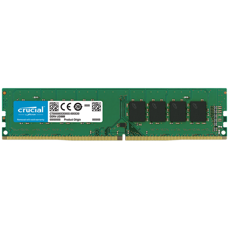 Crucial 8GB DDR4-2400 UDIMM PC4-19200 CL17