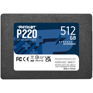 Patriot P220 512GB SSD SATA 3 2.5"