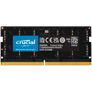 Crucial 32GB DDR5-4800 SODIMM PC5-38400 CL40