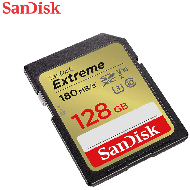 SanDisk Extreme 128GB SDXC spominska kartica + 1 leto RescuePRO Deluxe do180MB/s & 90MB/s branje/zapisovanje