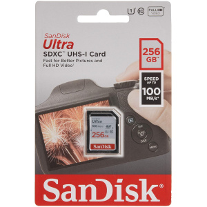 SanDisk Ultra 256GB SDXC spominska kartica 100MB/s
