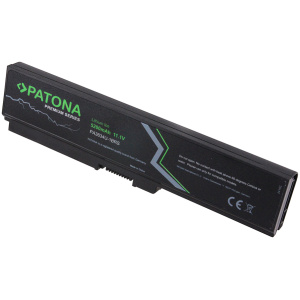 <div><b>Opis:</b><br></div><ul><li>Nadomestna baterija je izdelana po zasnovi in tehnologiji nemškega proizvajalca Patona, kar zagotavlja odlično kvaliteto<br></li><li>Najsodobnejša tehnologija omogoča veliko ciklov polnjenja in praznjenja<br></li><li>Li-Ion celice so prijazne okolju, obenem pa zagotavljajo delovanje brez spominskega učinka<br></li><li>Termično stikalo ščiti baterijske celice pred pregrevanjem, prenapolnitvijo in kratkim stikom<br></li><li>Visoka kapaciteta baterije, podaljšan čas delovanja pri mirovanju naprave, zelo počasno samopraznjenje<br></li><li>100% kompatibilnost z originalno baterijo</li><li>Baterijo polnimo z originalnim ali nadomestnim polnilcem</li><li>Certifikati CE in ROHS</li></ul><br><p><b>Originalne oznake:</b><br></p><ul><li>PA3634U-1BAS<br></li><li>PA3634U-1BRS</li><li>PA3635U-1BAM</li><li>PA3635U-1BRM</li><li>PA3635U-1BRS</li><li>PA3636U-1BRL</li><li>PA3636U-1BAR</li><li>PA3636U-1BRS</li><li>PA3638U-1BAP</li><li>PA3638U-1BRS</li><li>PABAS117</li><li>PABAS118</li><li>PABAS178</li></ul><br><p><b>Primerno za:</b></p><div>Toshiba Satellite:</div><div><ul><li>A600, A655, A660, A660D, A665, A665D, L310, L311, L312, L315, L317, L322, L323, L510, L515, L515D, L537, L600, L600D, L630, L630D, L635, L640, L640D, L645, L645D, L650, L650D, L655, L655D, L670, L670D, L675, L675D, M300, M301, M302, M303, M305, M305D, M306, M307, M308, M310, M311, M319, M320, M321, M323, M325, M326, M327, M328, M330, M331, M332, M333, M336, M338, M339, M500, M501, M502, M505, M505D, M511, M512, M600, M640, M645, U400, U400D, U405, U405D, U500, U505, U505</li></ul><br></div><div>Toshiba Portege:</div><div><ul><li>M800, M805, M805D, M810, M830, M900, M801, M802, M803, M806, M807, M808, M819, M820, M821, M822, M823, M825, M840, M830, M862, M900, M900, M901, M903, M905, M906, M907, M908, M909</li></ul><br></div><br><b>Lastnosti:</b><ul><li>Proizvajalec: Patona</li><li>Barva: črna</li><li>Vrsta: Li-Ion</li><li>Napetost: 10,8 V</li><li>Kapaciteta: 5.200 mAh (56 Wh)</li><li>Število celic: 6</li></ul><br>
