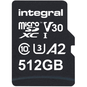 Integral 512GB Professional High Speed 180MB/s microSDXC V30 UHS-I U3