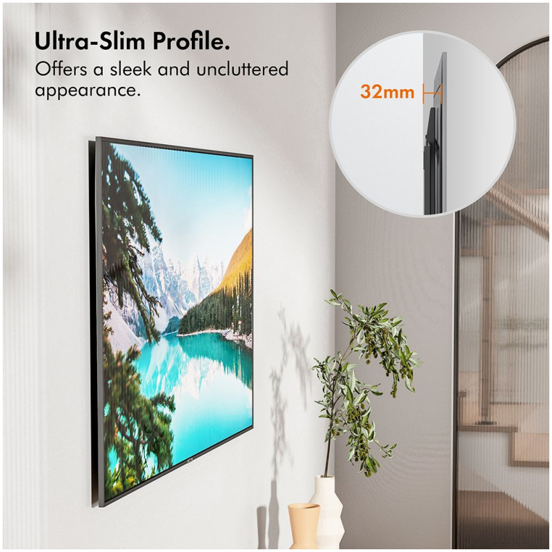 VonHaus 60-100'' fiksen TV stenski nosilec do 100kg - Image 3
