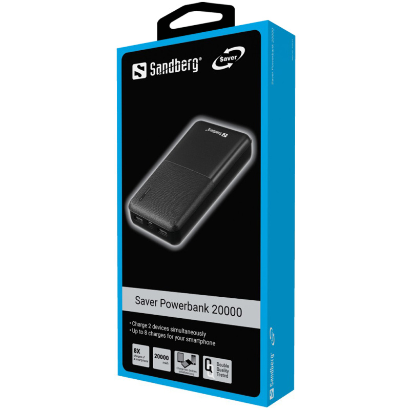 Sandberg Saver Powerbank 20000 mAh prenosna baterija - Image 2