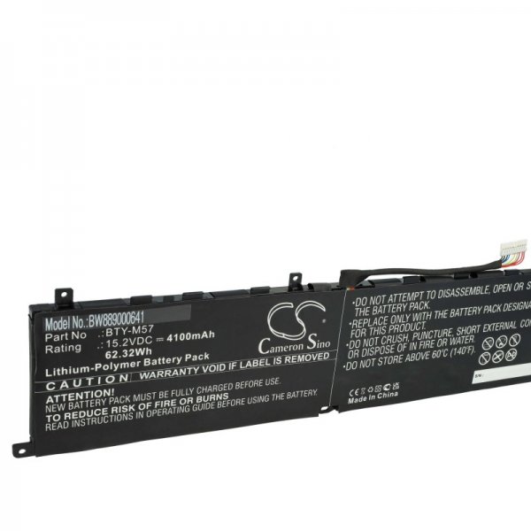 Baterija za MSI GP66 / GP76 / Leopard 10UG, 4100 mAh - slika 2