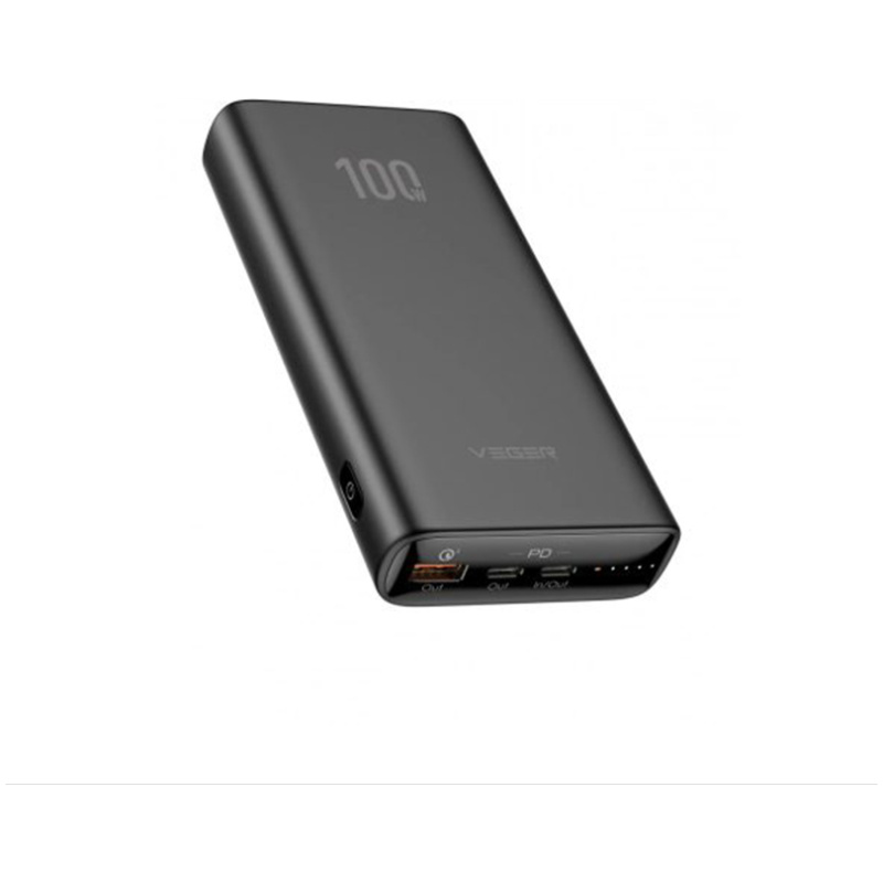 VEGER T100 PowerBank 20.000 mAh T100, črn - Image 3