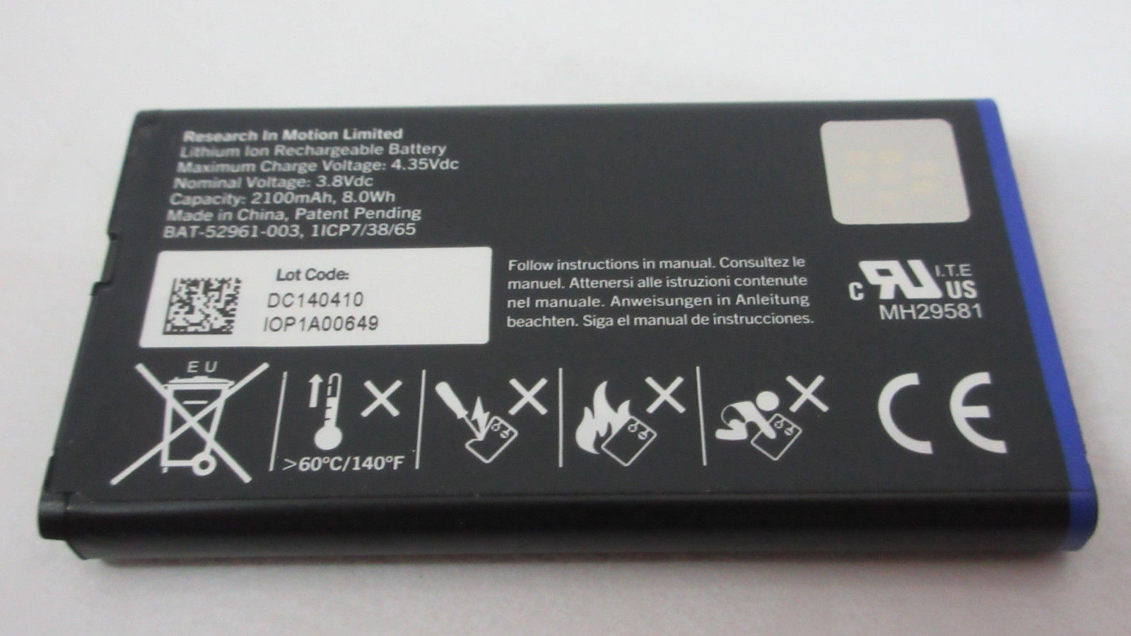Baterija za Blackberry Q10, 2100 mAh - slika 4