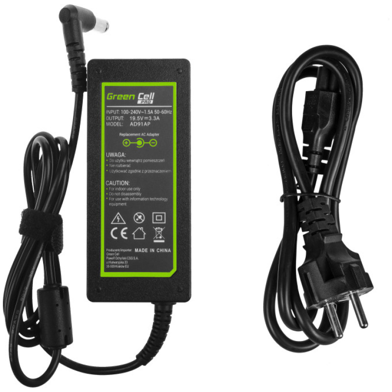 Polnilec za prenosnike Sony, 65W / 19,5V / 3.34A / 6,5mm x 4,4mm - Image 2