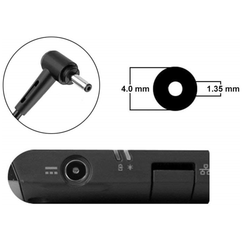 Polnilec za prenosnike Asus, 65W / 19V / 3,42A / 4,0mm x 1,35mm - Image 4