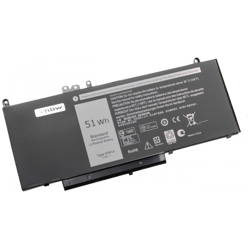 Baterija za Dell Latitude 3150 / 3160 / E5250 / E5450 / E5550, 6800 mAh - Image 2