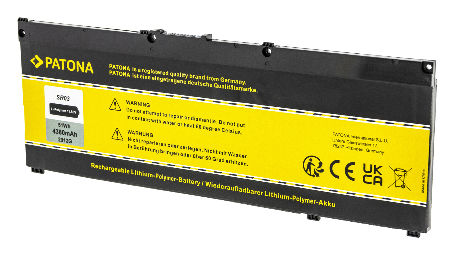 Baterija za HP Omen 15-DC / 17-CB / Pavilion Gaming 17-CD, SR03XL, 11.55 V, 4380 mAh - slika 2