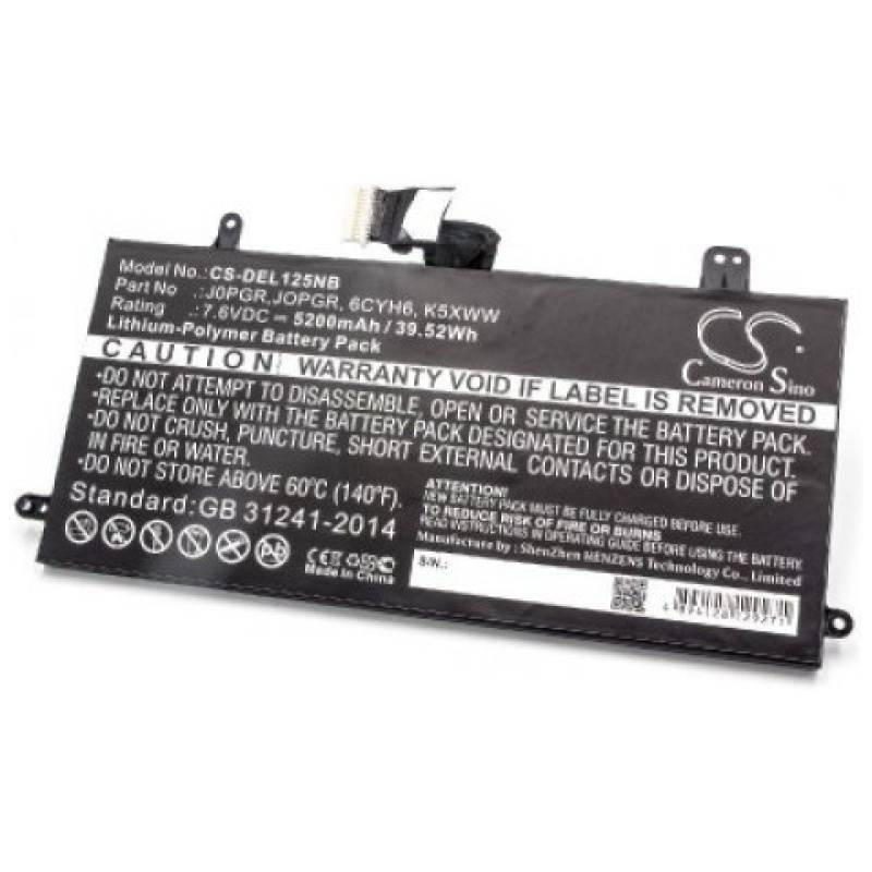 Baterija za Dell Latitude 12 5285 / 12 5289, 5200 mAh - Image 2
