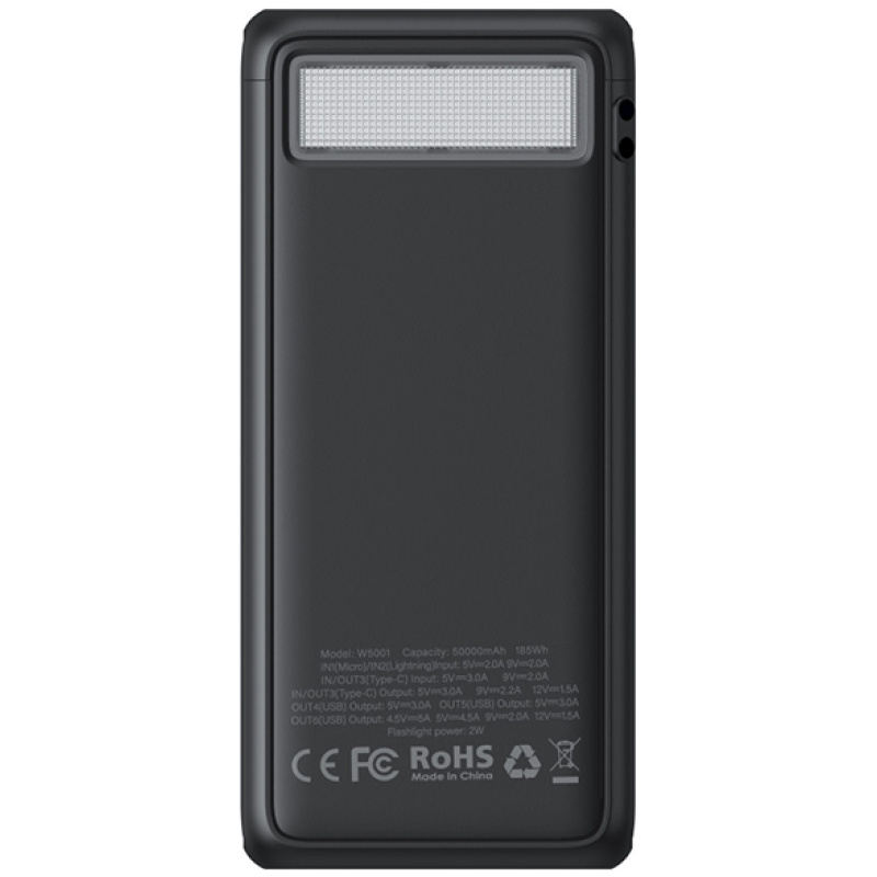 VEGER prenosna baterija Tank Lite 50000 mAh, črna - Image 4
