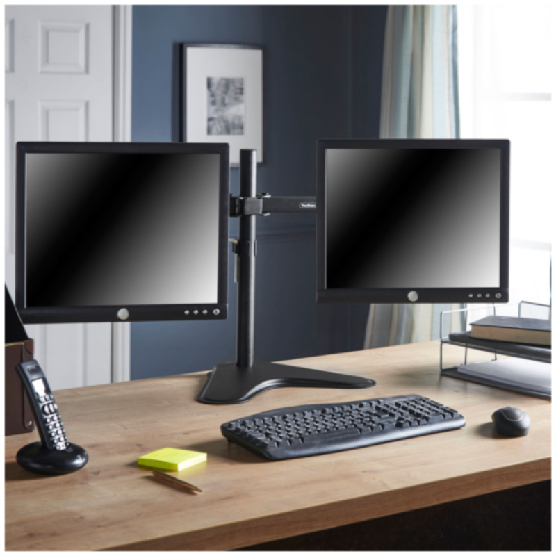 VonHaus dvojni namizni nosilec za dva monitorja do diagonale 32'' - Image 2