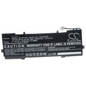 <br><b>Opis:</b><br><ul><li>Nadomestna baterija je izdelana po zasnovi in tehnologiji nemškega proizvajalca VHBW, kar zagotavlja odlično kvaliteto<br></li><li>Najsodobnejša tehnologija omogoča veliko ciklov polnjenja in praznjenja<br></li><li>Li-Polymer celice so prijazne okolju, obenem pa zagotavljajo delovanje brez spominskega učinka<br></li><li>Termično stikalo ščiti baterijske celice pred pregrevanjem, prenapolnitvijo in kratkim stikom<br></li><li>Visoka kapaciteta baterije, podaljšan čas delovanja pri mirovanju naprave, zelo počasno samopraznjenje<br></li><li>100% kompatibilnost z originalno baterijo</li><li>Baterijo polnimo z originalnim ali nadomestnim polnilcem</li><li>Certifikati CE in ROHS</li></ul><br><br><p><b>Originalne oznake:</b></p><ul><li>901307-2C1</li><li>902401-2C1</li><li>902499-855</li><li>HSTNN-DB7R</li><li>HSTNN-DB8I</li><li>KB06079XL</li><li>KB06XL</li><li>TPN-Q179</li></ul><br><br><p><b>Primerno za:</b></p><div >HP: </div><div><ul><li>Spectre x360 15 bl012dx, Spectre x360 15-b, Spectre x360 15-bl000, Spectre x360 15-bl000na, Spectre X360 15-BL000NF, Spectre x360 15-bl000ng, Spectre X360 15-BL000NL, Spectre X360 15-BL000NO, Spectre X360 15-BL000UR, Spectre x360 15-bl001na, Spectre X360 15-BL001NB, Spectre X360 15-BL001NF, Spectre x360 15-bl001ng, Spectre X360 15-BL001NO, Spectre X360 15-BL001NV, Spectre X360 15-BL001NX, Spectre X360 15-BL001UR, Spectre X360 15-BL002NF, Spectre x360 15-bl002ng, Spectre x360 15-bl002xx, SPECTRE X360 15-BL003NB, Spectre X360 15-BL003NF, Spectre x360 15-bl003ng, Spectre X360 15-BL003NL, Spectre X360 15-BL004NF, SPECTRE X360 15-BL005NB, Spectre X360 15-BL005NF, Spectre X360 15-BL006NB, Spectre X360 15-BL006NF, Spectre X360 15-BL007NF, Spectre X360 15-BL008NF, Spectre X360 15-BL010CA, SPECTRE X360 15-BL010NF, Spectre X360 15-BL012DX, Spectre X360 15-BL018CA, Spectre X360 15-BL020ND, Spectre x360 15-bl030ng, Spectre x360 15-bl031ng, SPECTRE X360 15-BL032NG, Spectre x360 15-bl050na, Spectre x360 15-bl050sa, Spectre x360 15-bl051na, Spectre x360 15-bl051sa, Spectre x360 15-bl05na, Spectre X360 15-BL062NR, Spectre x360 15-bl075nr, Spectre X360 15-BL081NG, Spectre X360 15-BL081NZ, Spectre x360 15-bl090nz, Spectre x360 15-bl100, Spectre X360 15-BL100NA, Spectre X360 15-BL100NB, Spectre X360 15-BL100NC, Spectre X360 15-BL100NF, Spectre X360 15-BL100NO, Spectre X360 15-BL100NV, Spectre X360 15-BL100NX, Spectre X360 15-BL100UR, Spectre X360 15-BL101NA, Spectre X360 15-BL101NB, Spectre X360 15-BL101NF, Spectre x360 15-bl101ng, Spectre X360 15-BL101NO, Spectre X360 15-BL101UR, Spectre X360 15-BL102NB, Spectre X360 15-BL102NC, Spectre X360 15-BL102NF, Spectre x360 15-bl102ng, Spectre X360 15-BL102NO, Spectre X360 15-BL102UR, Spectre X360 15-BL103NF, Spectre x360 15-bl103ng, Spectre X360 15-BL104NB, Spectre X360 15-BL105NA, Spectre X360 15-BL105NF, SPECTRE X360 15-BL108CA, Spectre X360 15-BL108NF, Spectre X360 15-BL109NF, Spectre X360 15-BL110ND, SPECTRE X360 15-BL112DX, Spectre x360 15-bl130ng, Spectre x360 15-bl131ng, Spectre X360 15-BL150NA, Spectre X360 15-BL151NA, SPECTRE X360 15-BL152NR, Spectre X360 15-BL170NZ, Spectre X360 15-BL181NO, Spectre X360 15-BL190NZ, Spectre X360 15-BL195NZ, Spectre X360 15-DF0002NA, Spectre X360 15-DF0008NC, Spectre x360 15t, SPECTRE X360 15T-BL000, Spectre x360 15t-bl100, Spectre x360 15t-bl101ng, Spectre x360 15t-bl102ng, Spectre X360 convertible 15bl0xx, Spectre X360 convertible 15-bl0xx, Spectre x360 Convertible 15-df0xxx, Z6K96EA, Z6K97EA, Z6K99EA, Z6L00EA, Z6L01EA, Z6L02EA</li></ul><br></div><br><b>Lastnosti:</b><ul><li>Proizvajalec: VHBW</li><li>Vrsta: Li-Polymer</li><li>Napetost: 11,55 V</li><li>Kapaciteta: 6.750 mAh (77,96 Wh)</li></ul><br>
