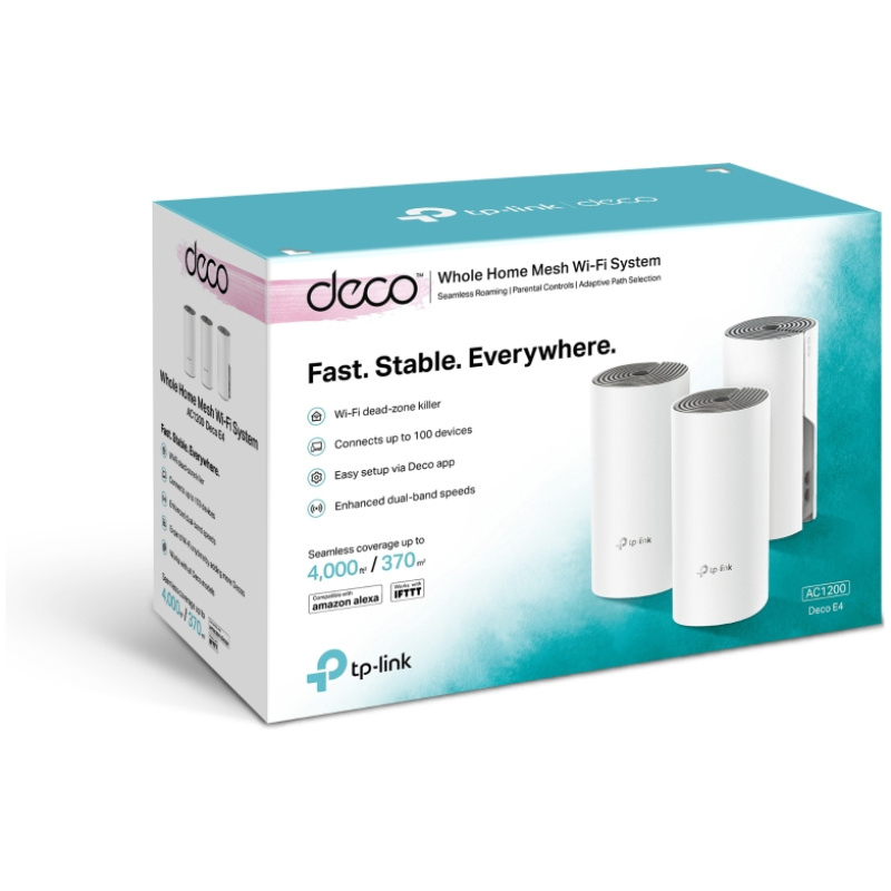 TP-LINK brezžična dostopna točka DECO E4 - 3 pack - Image 2