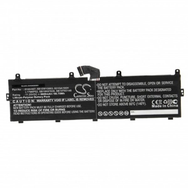 Baterija za Lenovo Thinkpad P72 / P73, 8600 mAh - slika 2