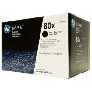 Toner HP 80X (CF280XD) dvojno pakiranje, original - E-specialisti računalniška trgovina