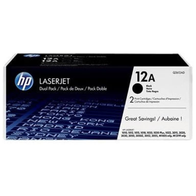Toner HP 12A (Q2612AD) dvojno pakiranje, original - E-specialisti računalniška trgovina