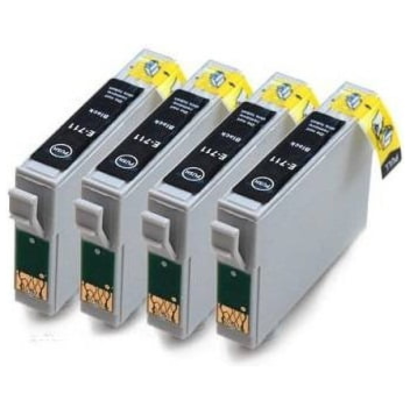 Kartuše za Epson 4x T0711 črna, kompatibilna - E-specialisti računalniška trgovina