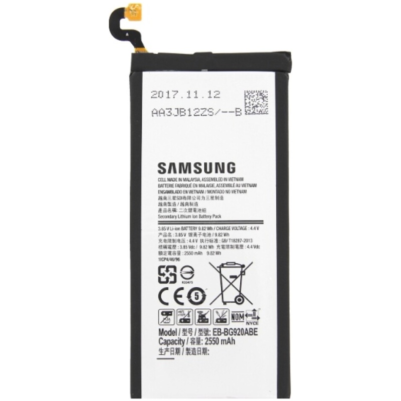 Baterija za Samsung Galaxy S6 / SM-G920, originalna, 2550 mAh - Image 2