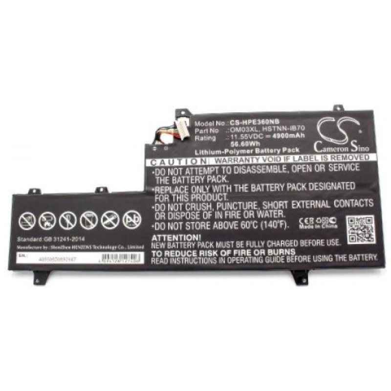 Baterija za HP Elitebook X360 1030 G2, OM03XL, 4900 mAh - Image 2