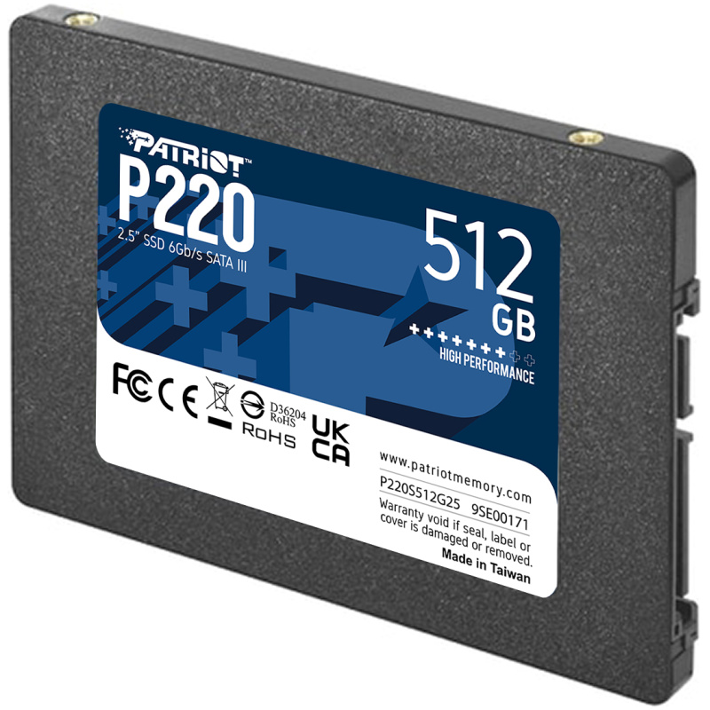 Patriot P220 512GB SSD SATA 3 2.5" - Image 2