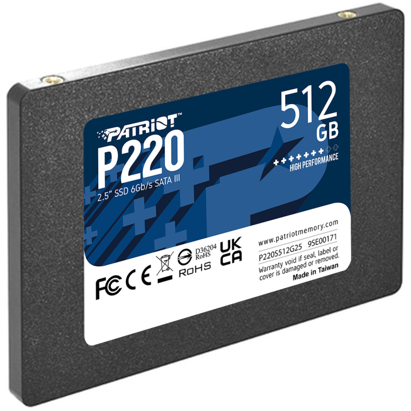 Patriot P220 512GB SSD SATA 3 2.5" - Image 3