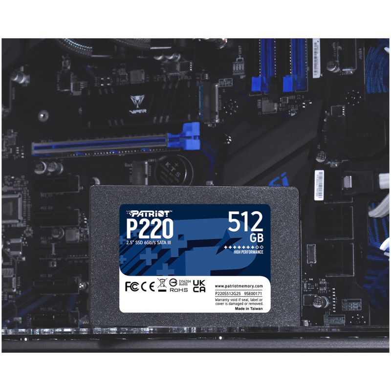 Patriot P220 512GB SSD SATA 3 2.5" - Image 4