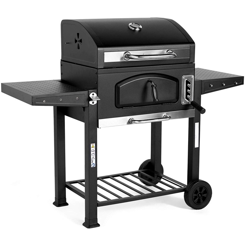 VonHaus prenosni žar na oglje/ Smoker American Style