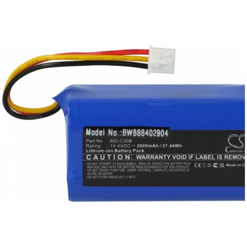 Baterija za Liectroux C30B / Blaupunkt Bluebot Xboost BPK-VCBB1XB, 2600 mAh - Image 3