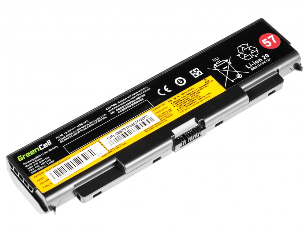 Baterija za Lenovo Thinkpad L440 / L540 / T440p / T540p / W540, 4400 mAh - slika 2